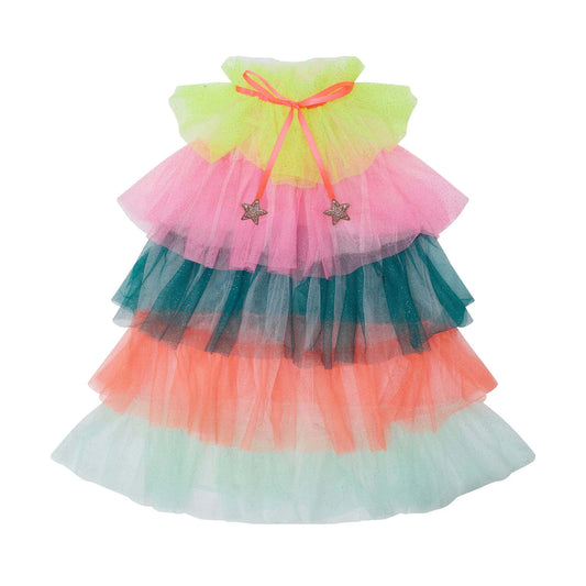 Ruffle Rainbow Party Cape