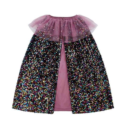 Ruffle Dazzle Pailletten Cape