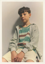 Laden Sie das Bild in den Galerie-Viewer, Loose T-Shirt Bottle Green Stripe
