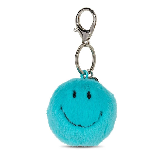 Smiley Eco Fuzzy Schlüsselanhänger Teal