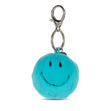 Laden Sie das Bild in den Galerie-Viewer, Smiley Eco Fuzzy Schlüsselanhänger Teal
