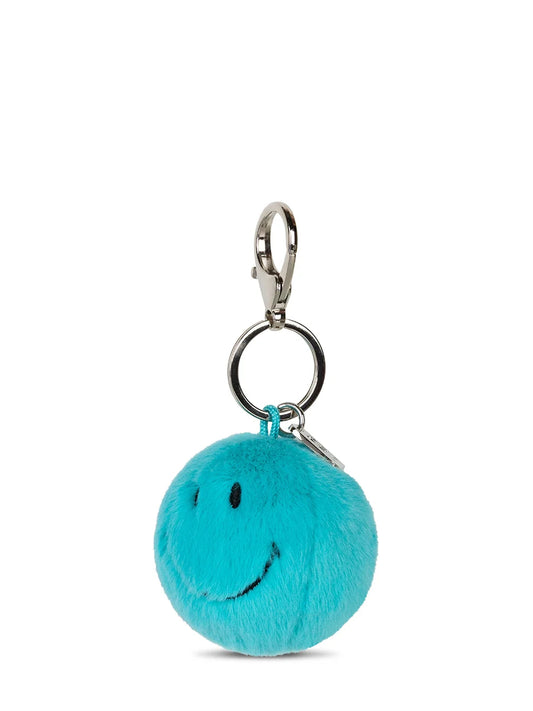 Smiley Eco Fuzzy Schlüsselanhänger Teal