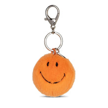 Laden Sie das Bild in den Galerie-Viewer, Smiley Eco Fuzzy Schlüsselanhänger Orange