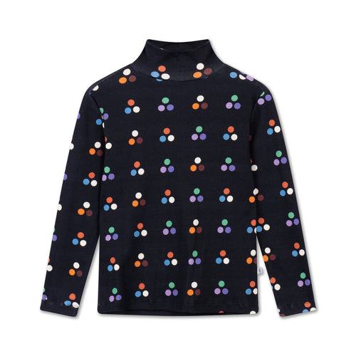 Turtle Neck Longsleeve graphite night multi dot