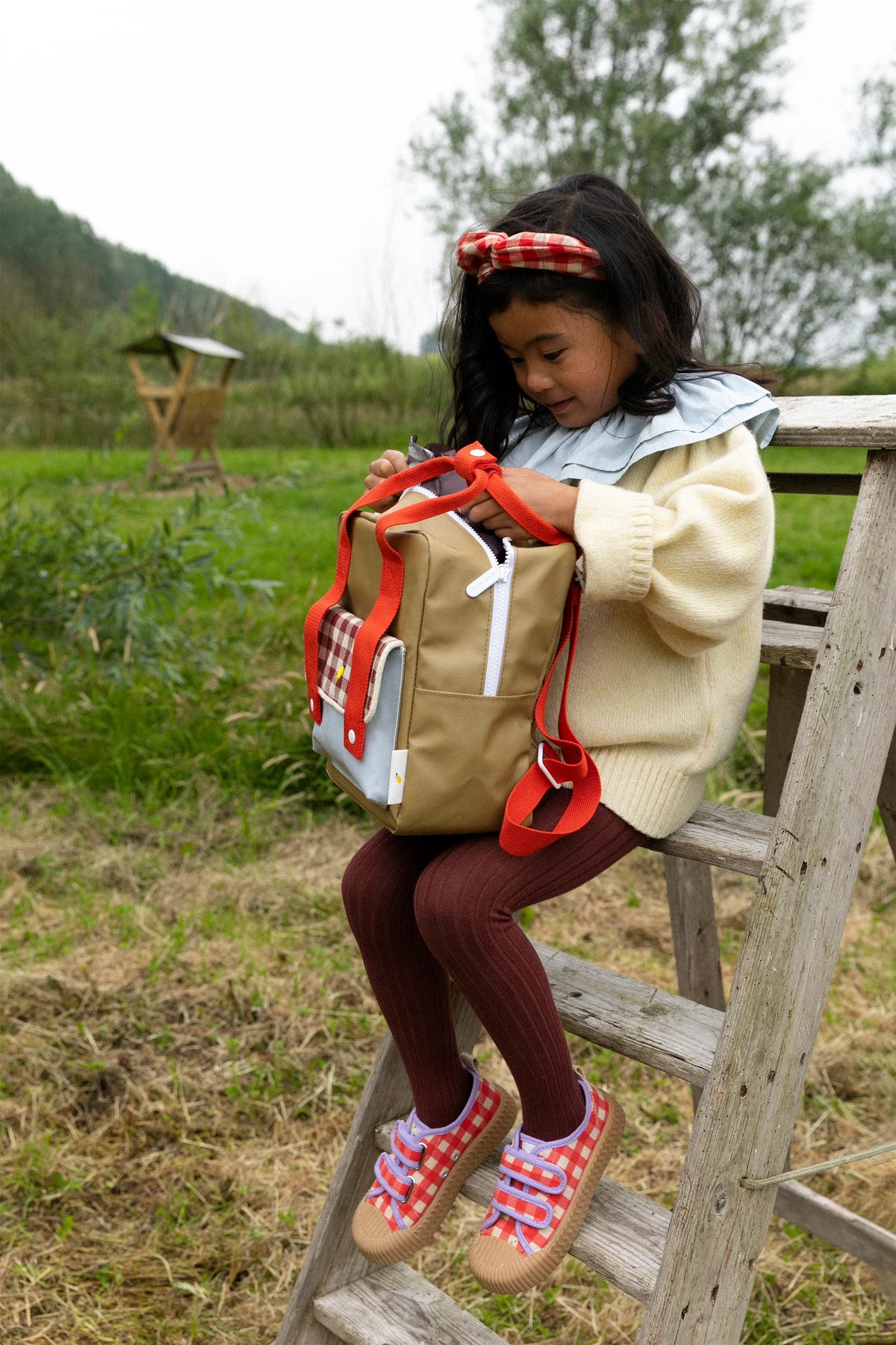 Canvas Turnschuh Poppy Gingham