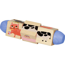 Laden Sie das Bild in den Galerie-Viewer, Holz-Dreh-Puzzle Tiere