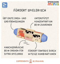 Laden Sie das Bild in den Galerie-Viewer, Holz-Dreh-Puzzle Tiere