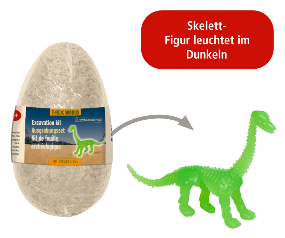 Ausgrabungsset Dinosaurier Figur im Ei