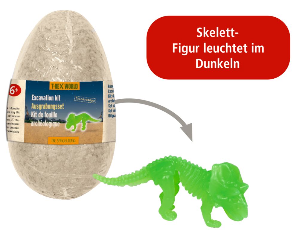 Ausgrabungsset Dinosaurier Figur im Ei