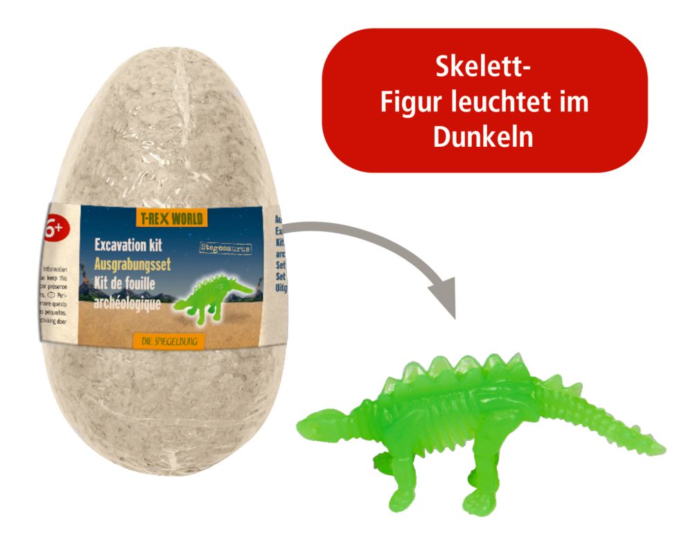 Ausgrabungsset Dinosaurier Figur im Ei