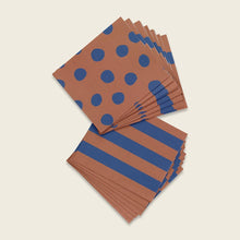 Laden Sie das Bild in den Galerie-Viewer, Geschenk- und Adventskalendertüten blau/rost