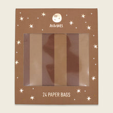 Laden Sie das Bild in den Galerie-Viewer, Geschenk- und Adventskalendertüten weiss/kupfer/braun