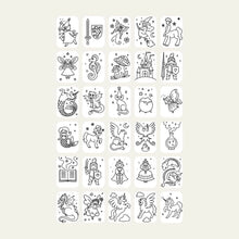 Laden Sie das Bild in den Galerie-Viewer, Refill Vorlagen Kidydraw Märchen &amp; Tiere