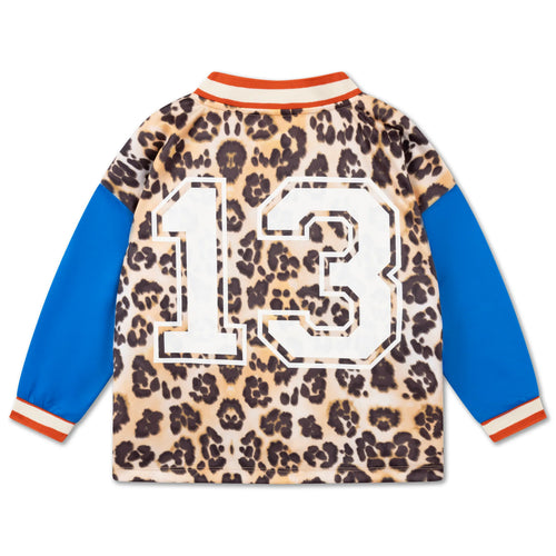 Soccer Tee leopard glitch color block