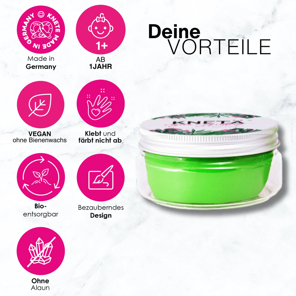 Knete 4er Dosen Set