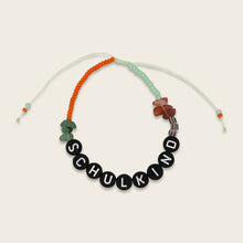 Laden Sie das Bild in den Galerie-Viewer, Perlenarmband Schulkind mint/orange/schwarz