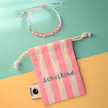 Laden Sie das Bild in den Galerie-Viewer, Perlenarmband Schulkind rosa