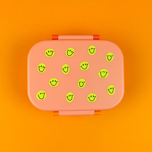 Brotdose Smile rosa/rot/violett