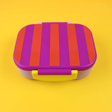 Laden Sie das Bild in den Galerie-Viewer, Brotdose Stripes violett/rot-flieder