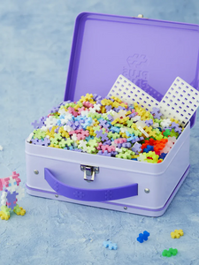 Metallbox Mini Bausteine "Pastel"