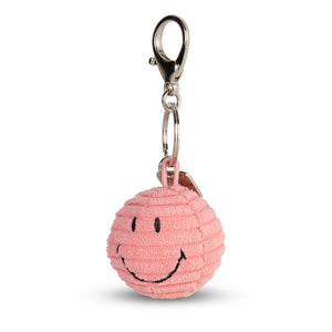 Smiley Eco Cord Schlüsselanhänger Bubblegum Pink