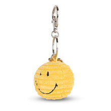 Laden Sie das Bild in den Galerie-Viewer, Smiley Eco Cord Schlüsselanhänger Yellow