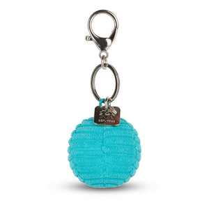 Smiley Eco Cord Schlüsselanhänger Teal