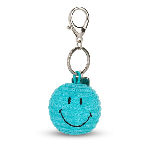 Smiley Eco Cord Schlüsselanhänger Teal