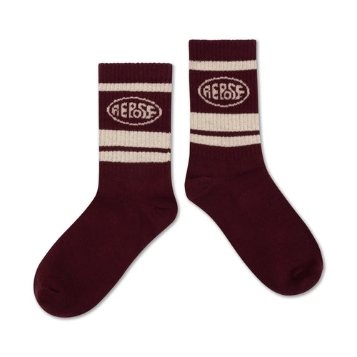 Sporty Socken Royal Burgundy Logo
