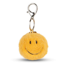Laden Sie das Bild in den Galerie-Viewer, Smiley Eco Fuzzy Schlüsselanhänger Yellow