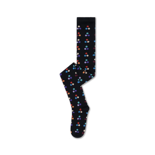Strumpfhose graphite night multi dot