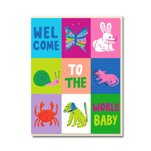 Klappkarte "Welcome to the World Baby"