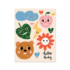 Postkarte "Hello Baby"