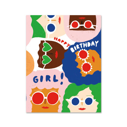 Postkarte "Happy Birthday Girl"