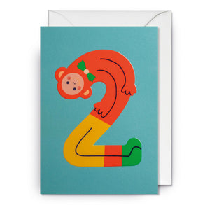 Klappkarte "2"