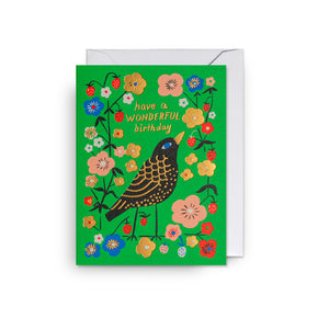 Mini Klappkarte "Have A Wonderful Birthday"