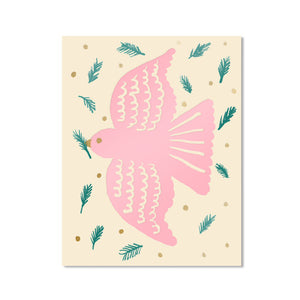 Postkarte "Pink Dove"