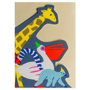 Klappkarte Leporello "Animal Parade"