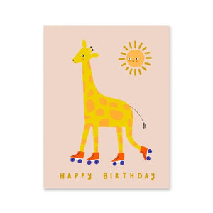 Postkarte "Happy Birthday Giraffe"