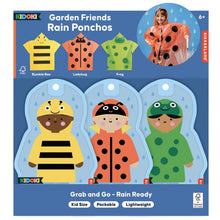 Laden Sie das Bild in den Galerie-Viewer, Kidoki Garden Friends Regenponcho