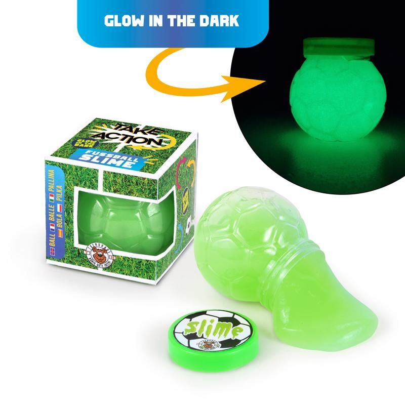 Fußball-Slime glow in the dark