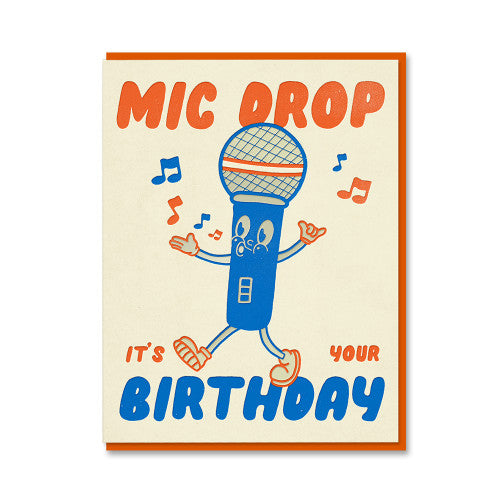 Klappkarte "Mic Drop Birthday"