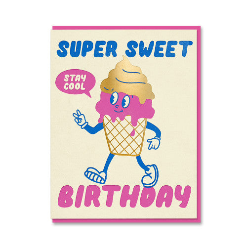 Klappkarte "Super sweet Birthday"