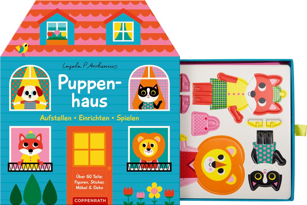 Puppenhaus - Aufstellen, einrichten, spielen ab 3J.