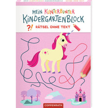 Laden Sie das Bild in den Galerie-Viewer, Mein kunterbunter Kindergartenblock: Rätsel ohne Text