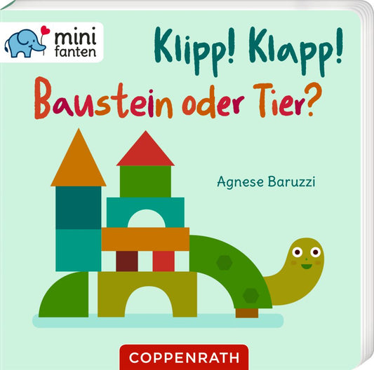 Klipp! Klapp! Baustein oder Tier? ab 1,5J.