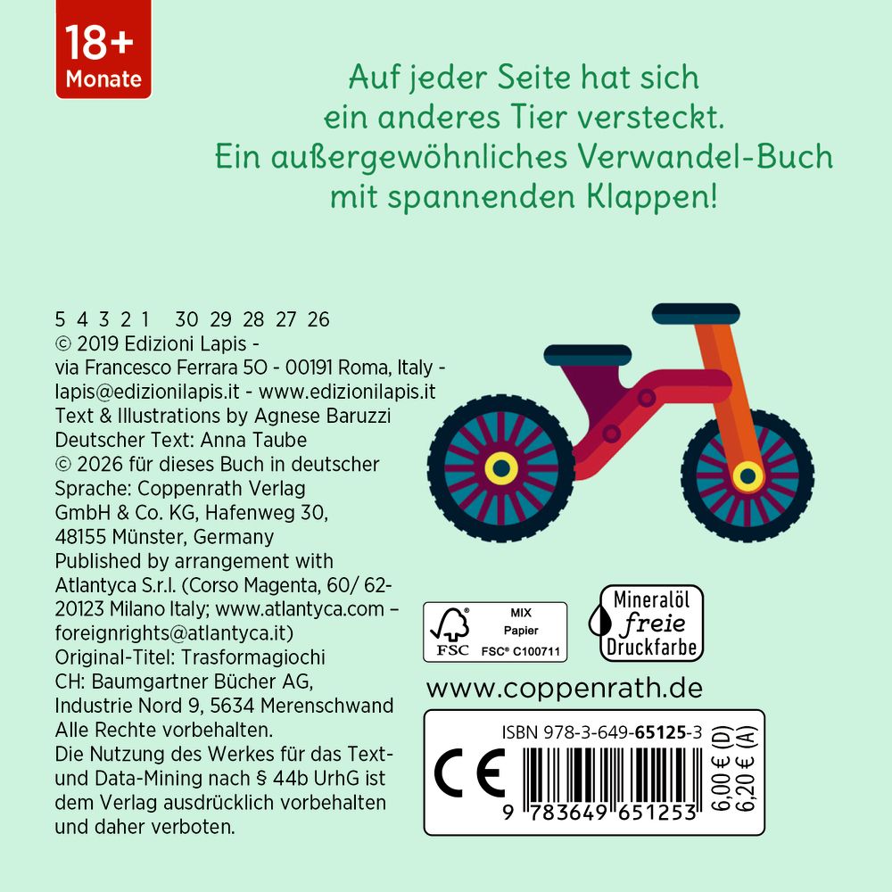 Klipp! Klapp! Baustein oder Tier? ab 1,5J.