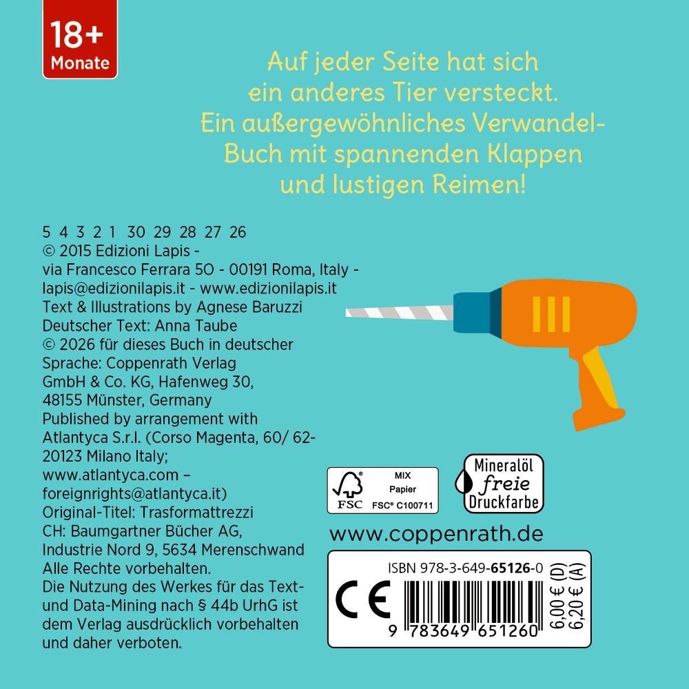 Klipp! Klapp! Säge oder Krokodil? ab 1,5J.