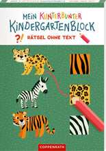 Laden Sie das Bild in den Galerie-Viewer, Mein kunterbunter Kindergartenblock: Rätsel ohne Text