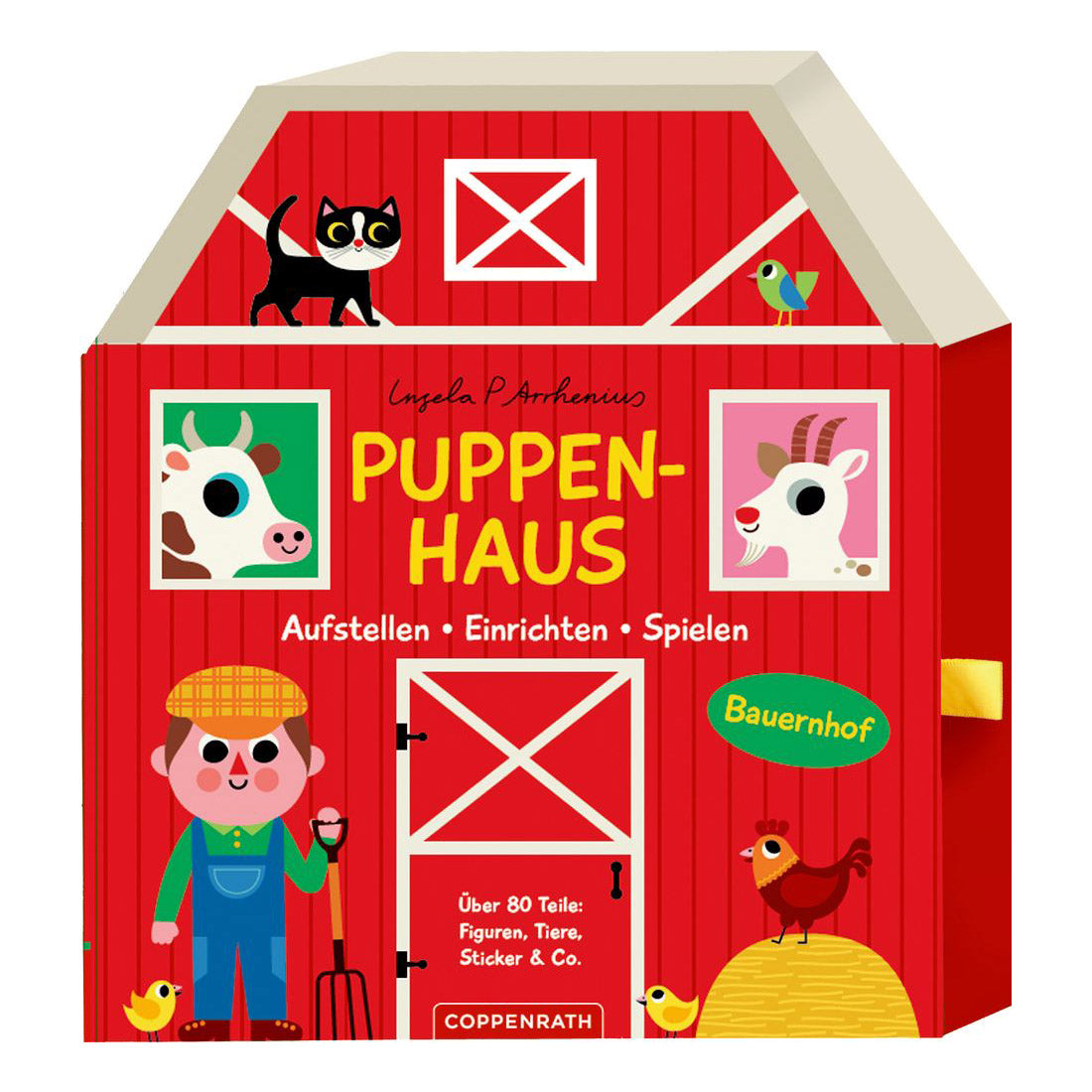 Puppenhaus Bauernhof - Aufstellen, Einrichten, Spielen ab 3J.